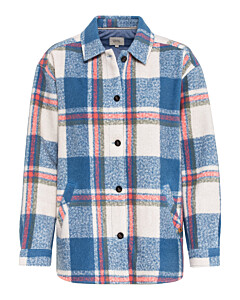 Overshirt mit gebürsteter Wolle