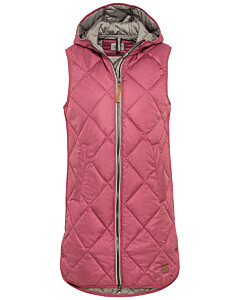 Longweste mit Kapuze aus recyceltem Polyester