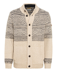 Geknöpfte Strickjacke mit Stehkragen