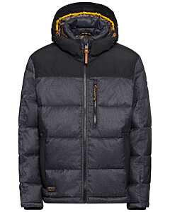 Warme Steppjacke mit abnehmbarer Kapuze