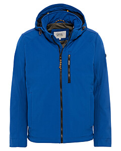 Softshelljacke mit abnehmbarer Kapuze