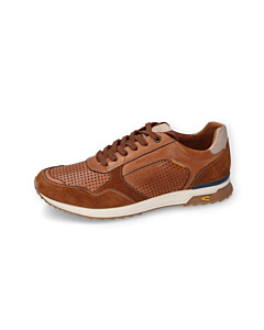 Halbschuh Split/Nappa TAN/WEISS