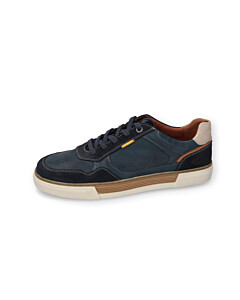 Halbschuh Split/Nappa NAVY/WEISS