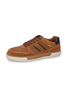 Halbschuh Split/Nappa TAN/BLAU