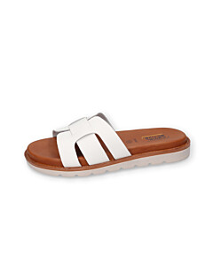 Sandale brushed Nappa WEISS