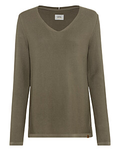 Feinstrickpullover mit V-Ausschnitt