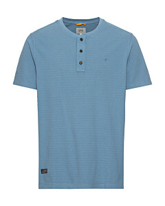 Kurzarm Henley aus reiner Baumwolle