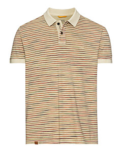 Jersey Poloshirt mit Multicolour-Streifen