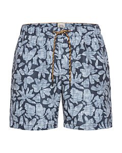 Beachshorts mit Blätterprint