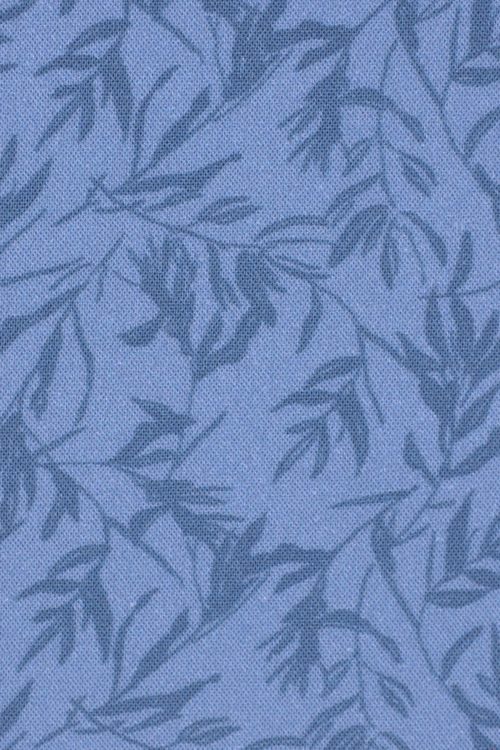 Blue Leaf Print