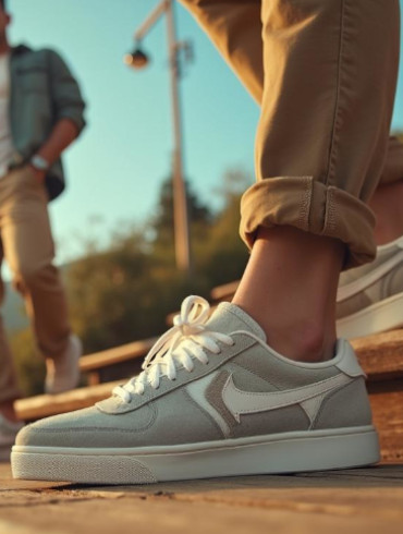 Nahaufnahme von Leder Schuhen